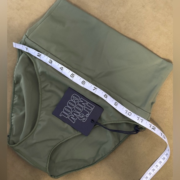 Free People x IT’S NOW COOL Contour High-Waisted Surf Bottoms in Pesto Sz S 97 - Picture 13 of 14